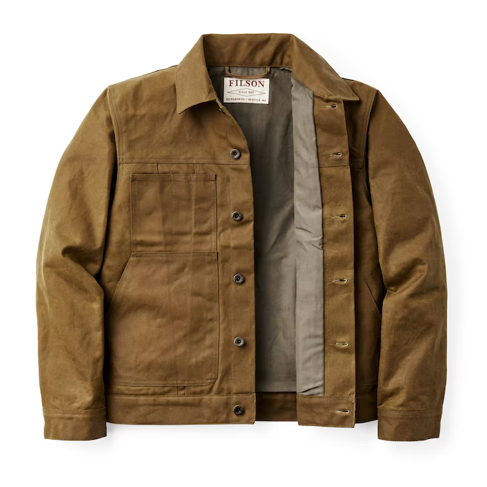 Filson Tin Cloth Short Lined Cruiser Jacket | Waxed Cotton